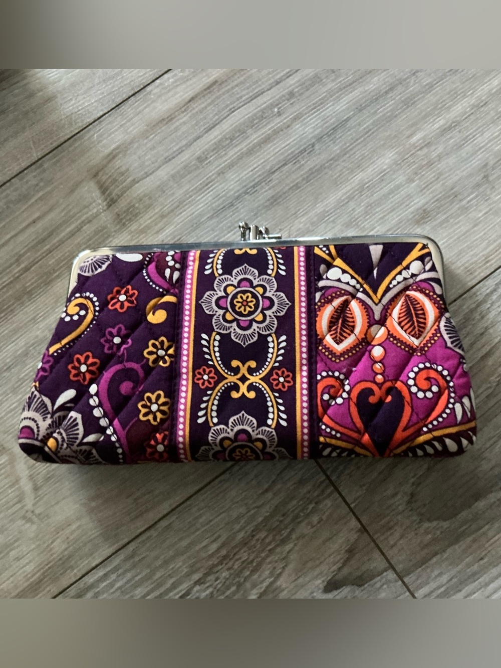 Vintage Vera Bradley Safari Sunset Clutch Wallet